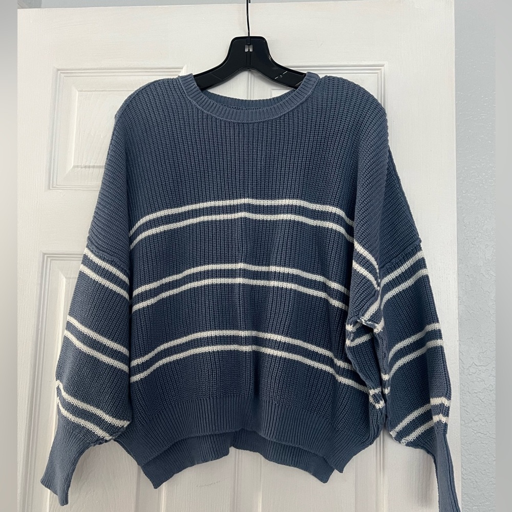 Sincerely Jules Navy and White Striped Sweater